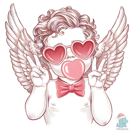 Funny Retro Cupid Valentine - DTF Transfer