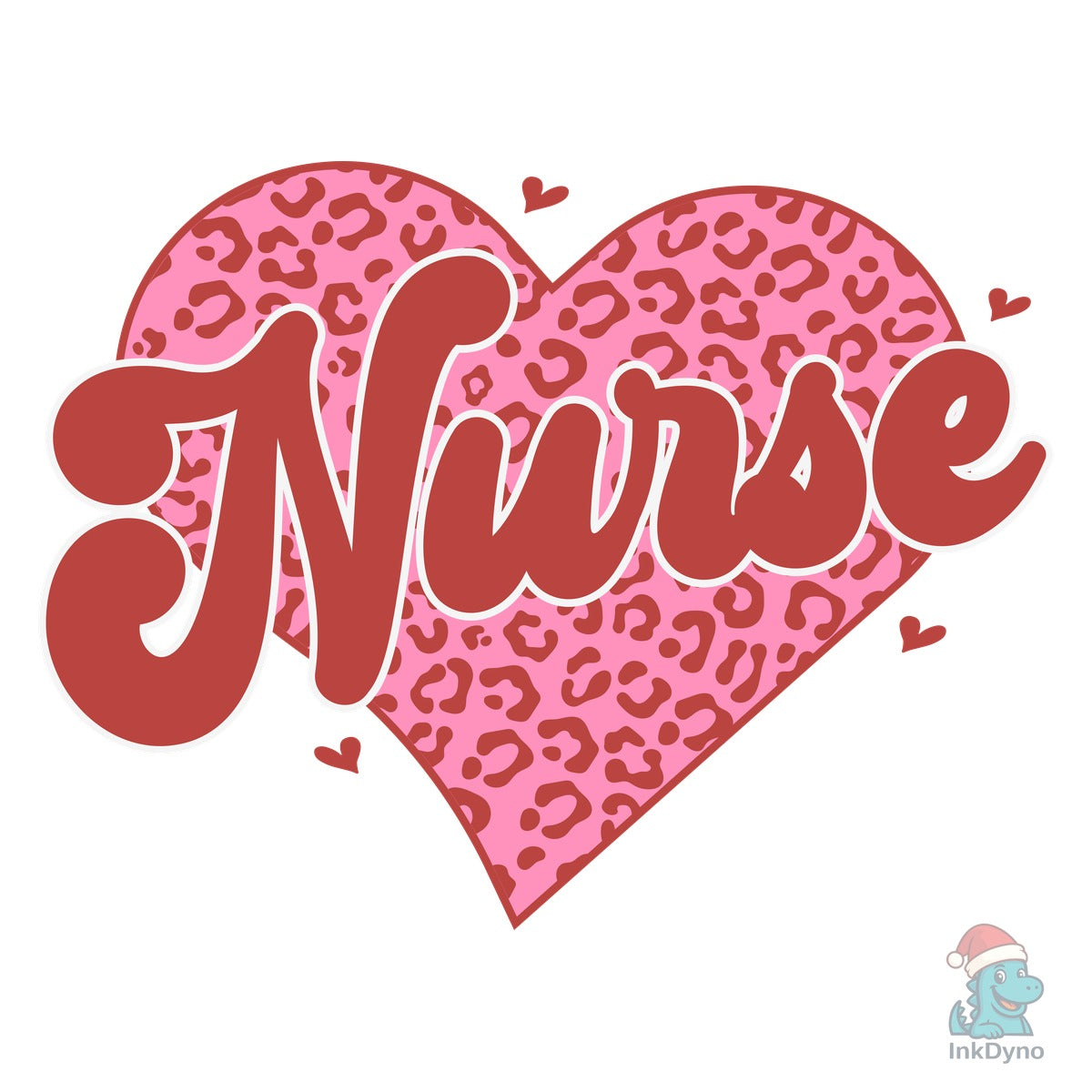 Nurse Valentine Retro Leopard Graphic by Box · Creat...