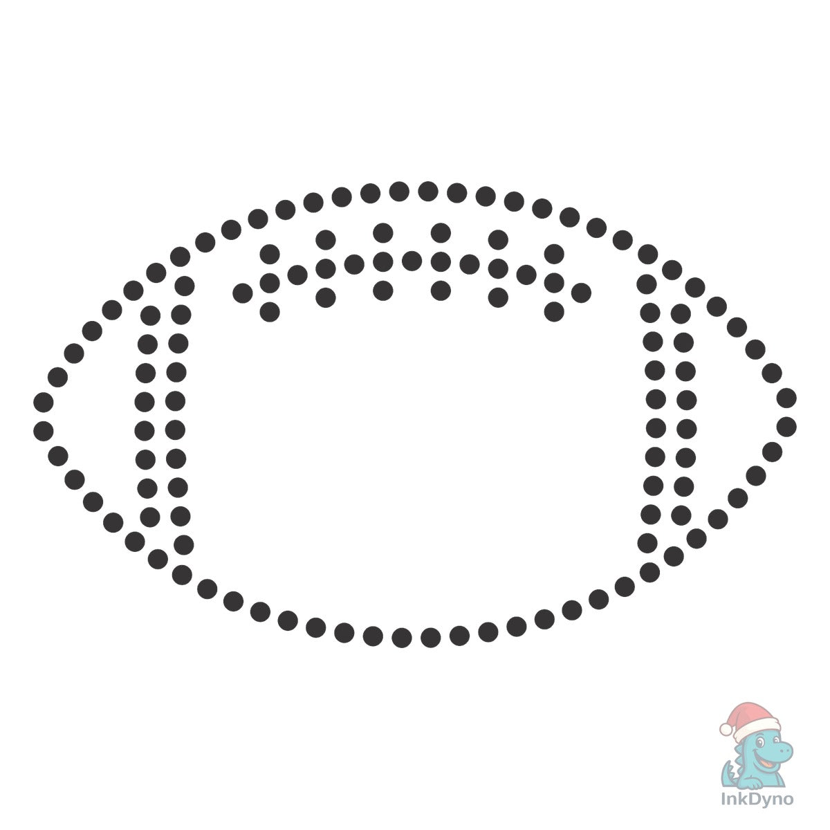 Rhinestone Template Design FOOTBALL