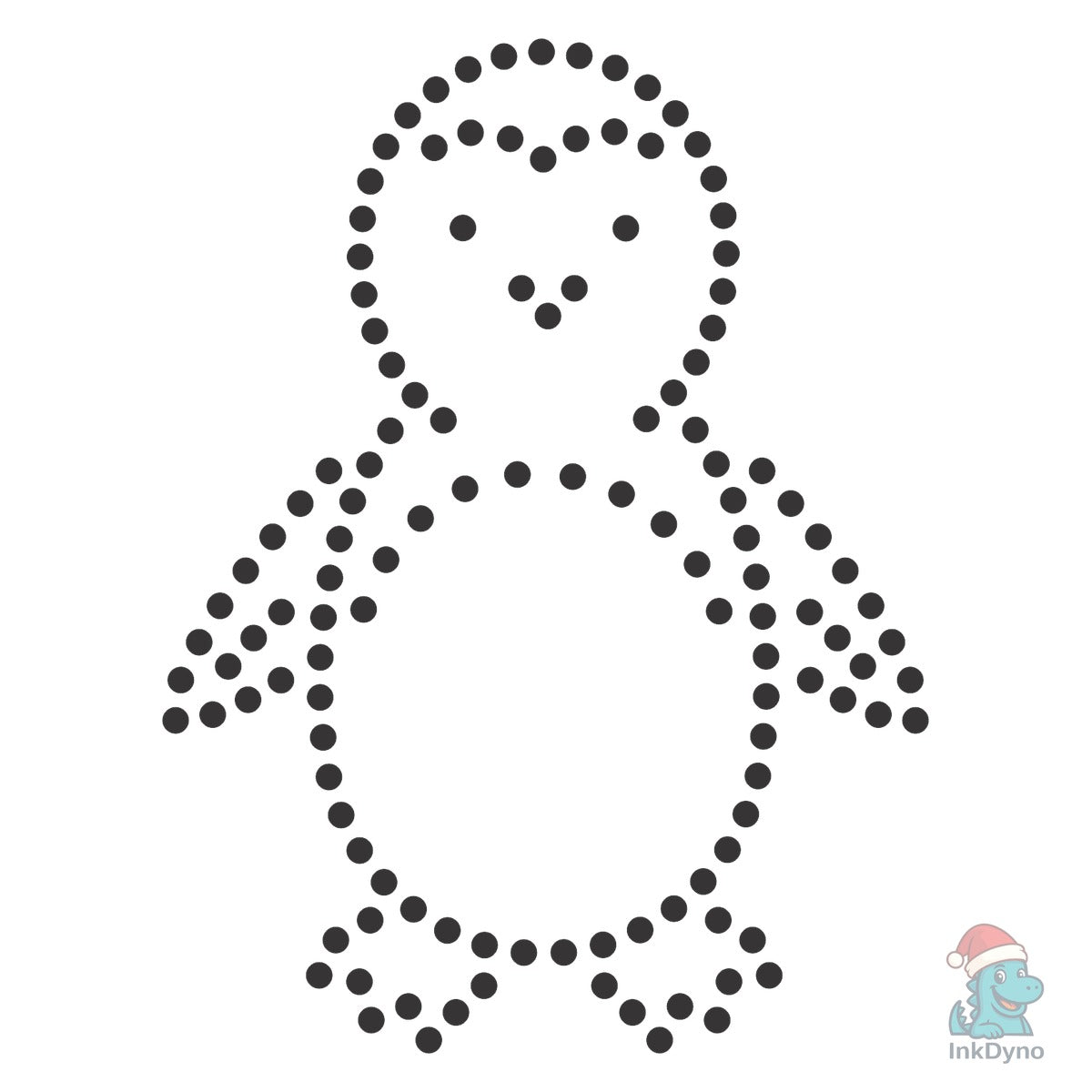 Rhinestone Template Design PENGUIN