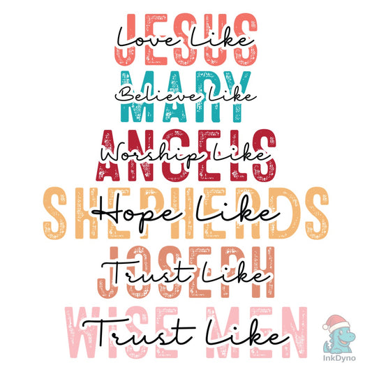 Nativity Faith Shirt Design - DTF Transfer
