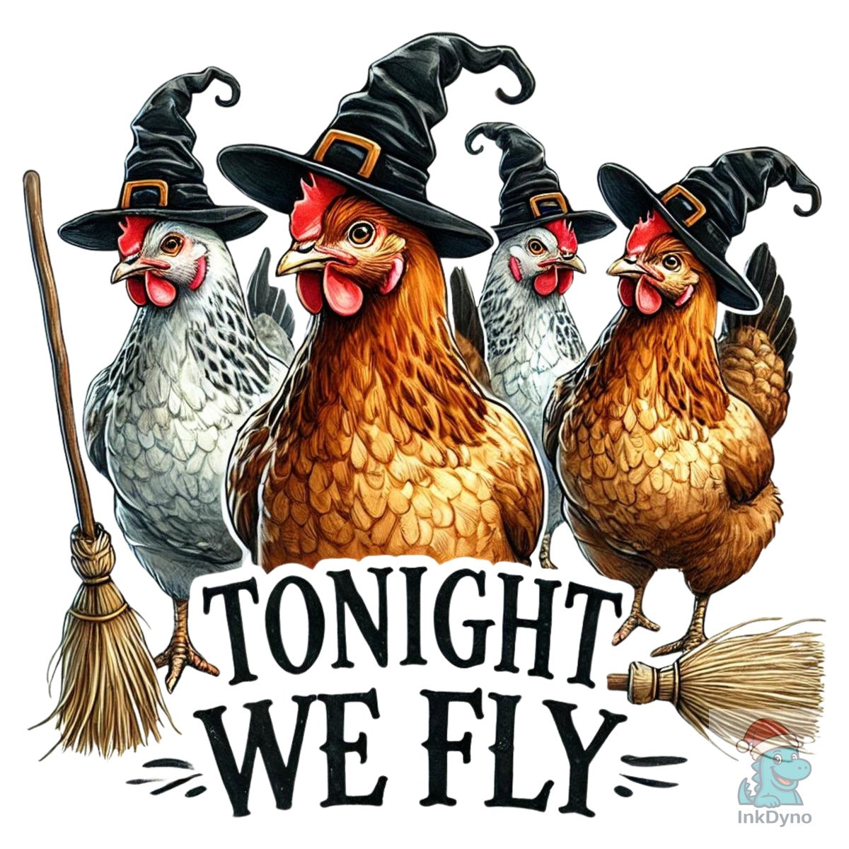 Halloween Witch Chickens Heat
