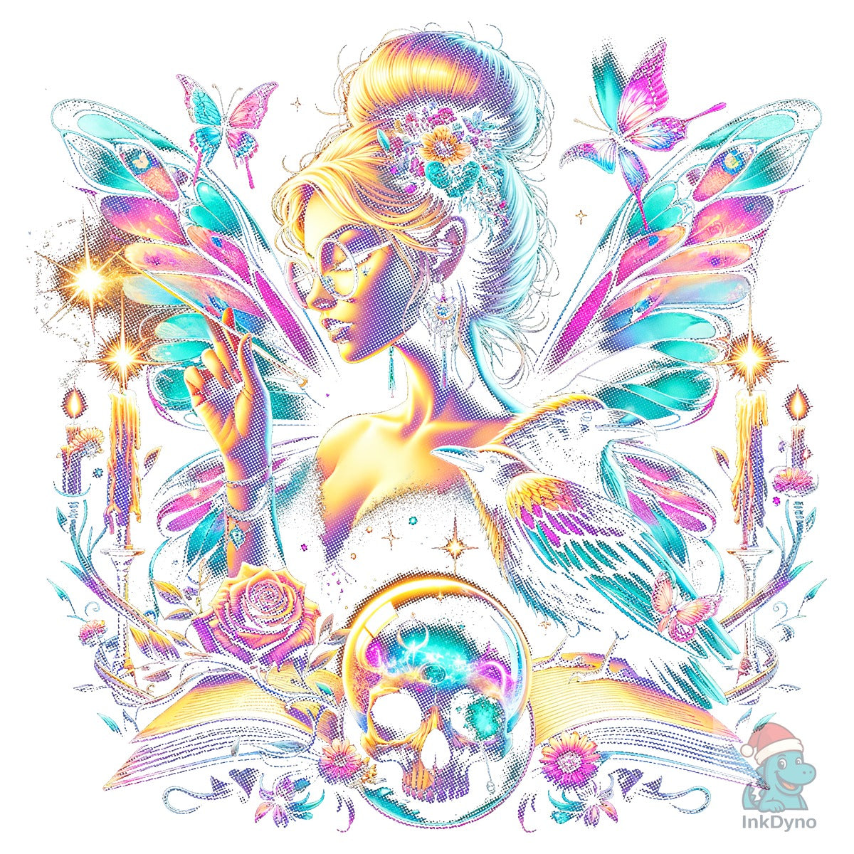 Mystical Gothic Fairy with Ravens