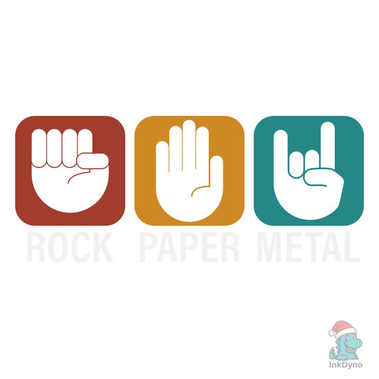Rock Paper Metal Music - DTF Transfer