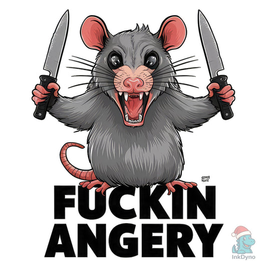 Angry Opossum Funny Opossum - DTF Transfer
