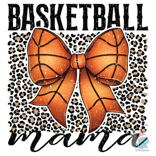 Basketball Mama Coquette Bow Leopard - DTF Transfer