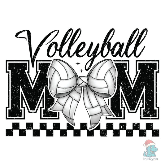Coquette Volleyball Mom Sport Bow Heat - DTF Transfer