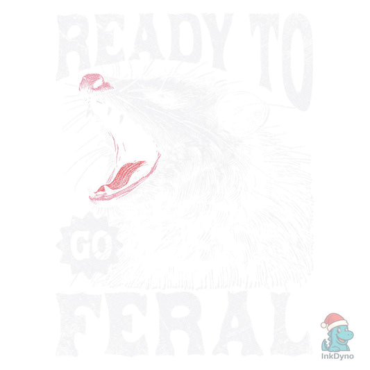 Ready to Go Feral Possum Retro Shirt - DTF Transfer