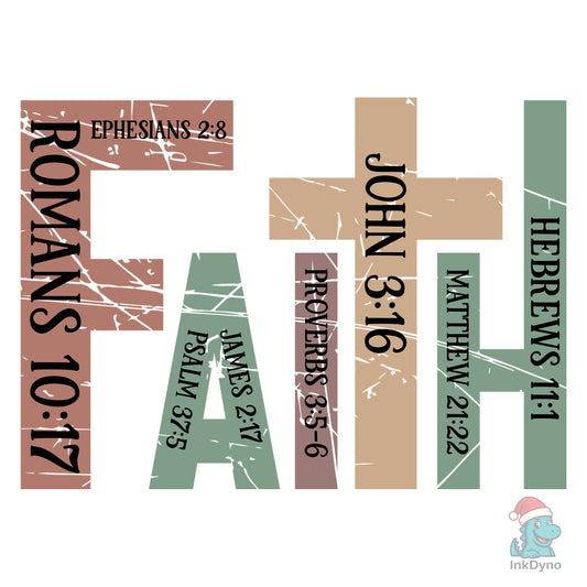 Faith Christian Bible Verses - DTF Transfer