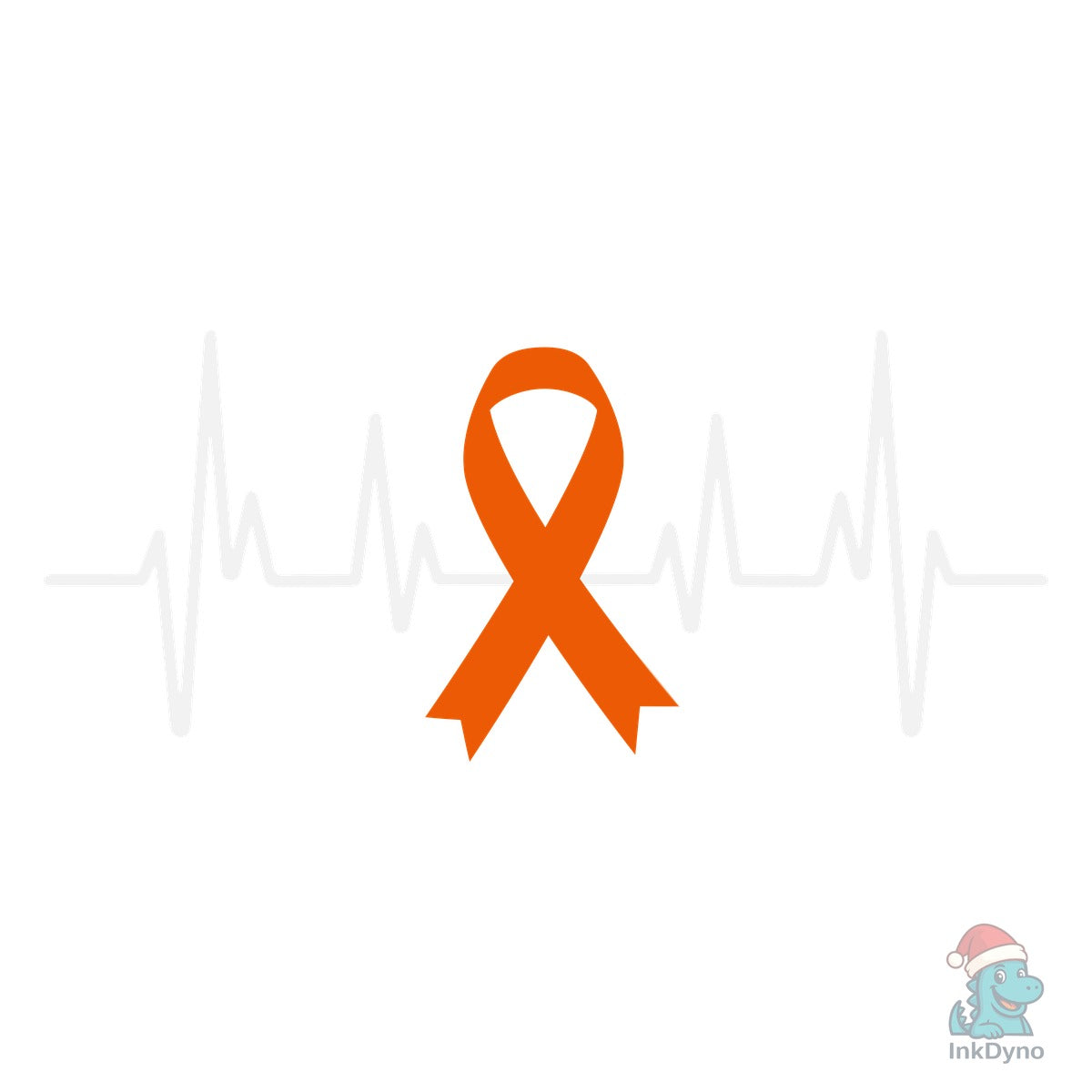 Heartbeat Leukemia Cancer Ribbon