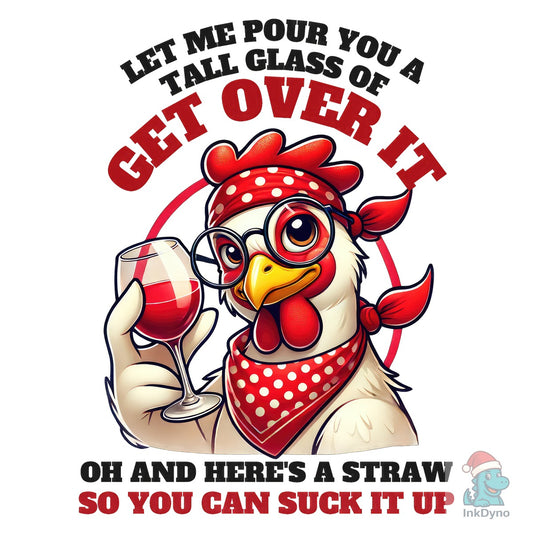 Funny Western Chicken Iron-On Design - DTF Transfer