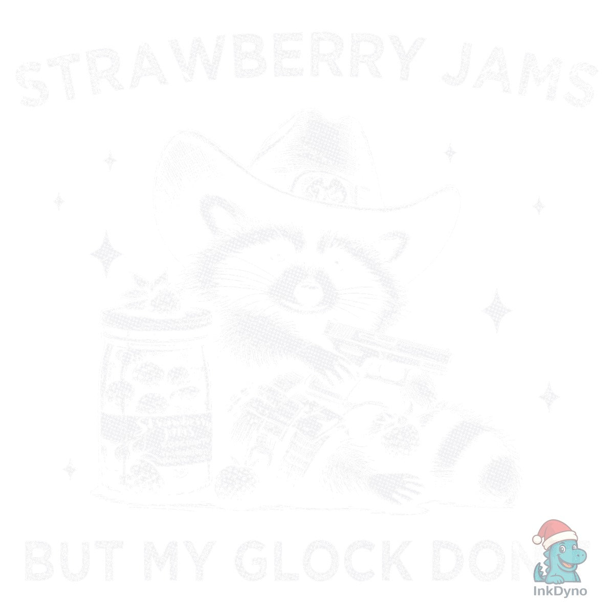 Raccoon Strawberry Jams & Glock Shirt