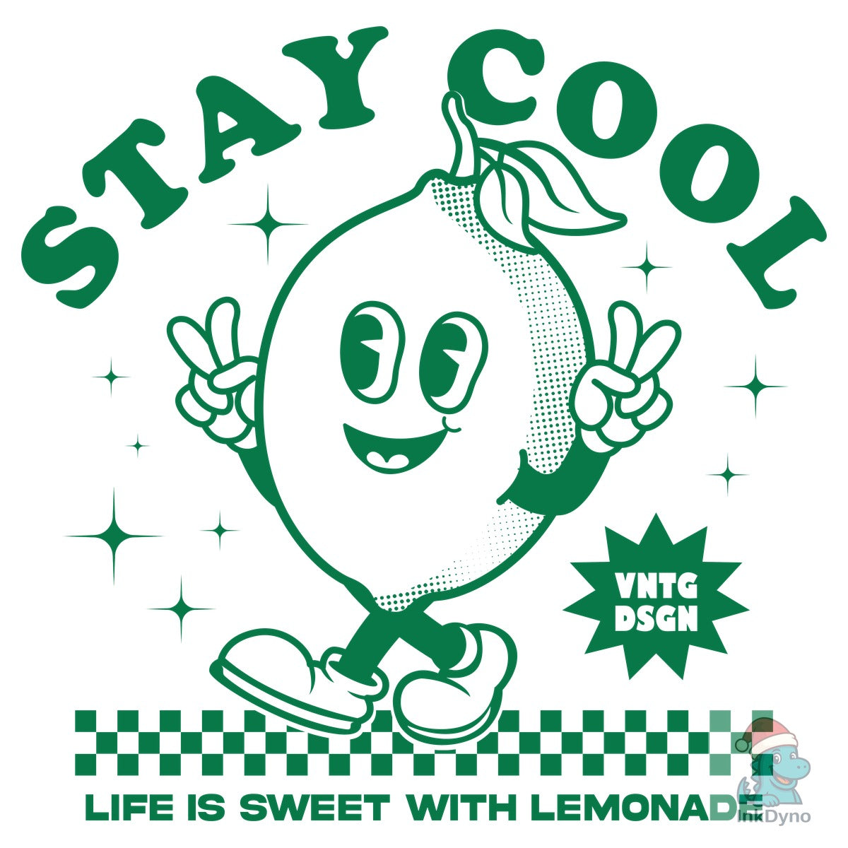Retro Lemon Cartoon Character Design