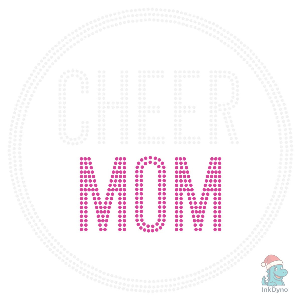 Cheer Mom Rhinestone Template