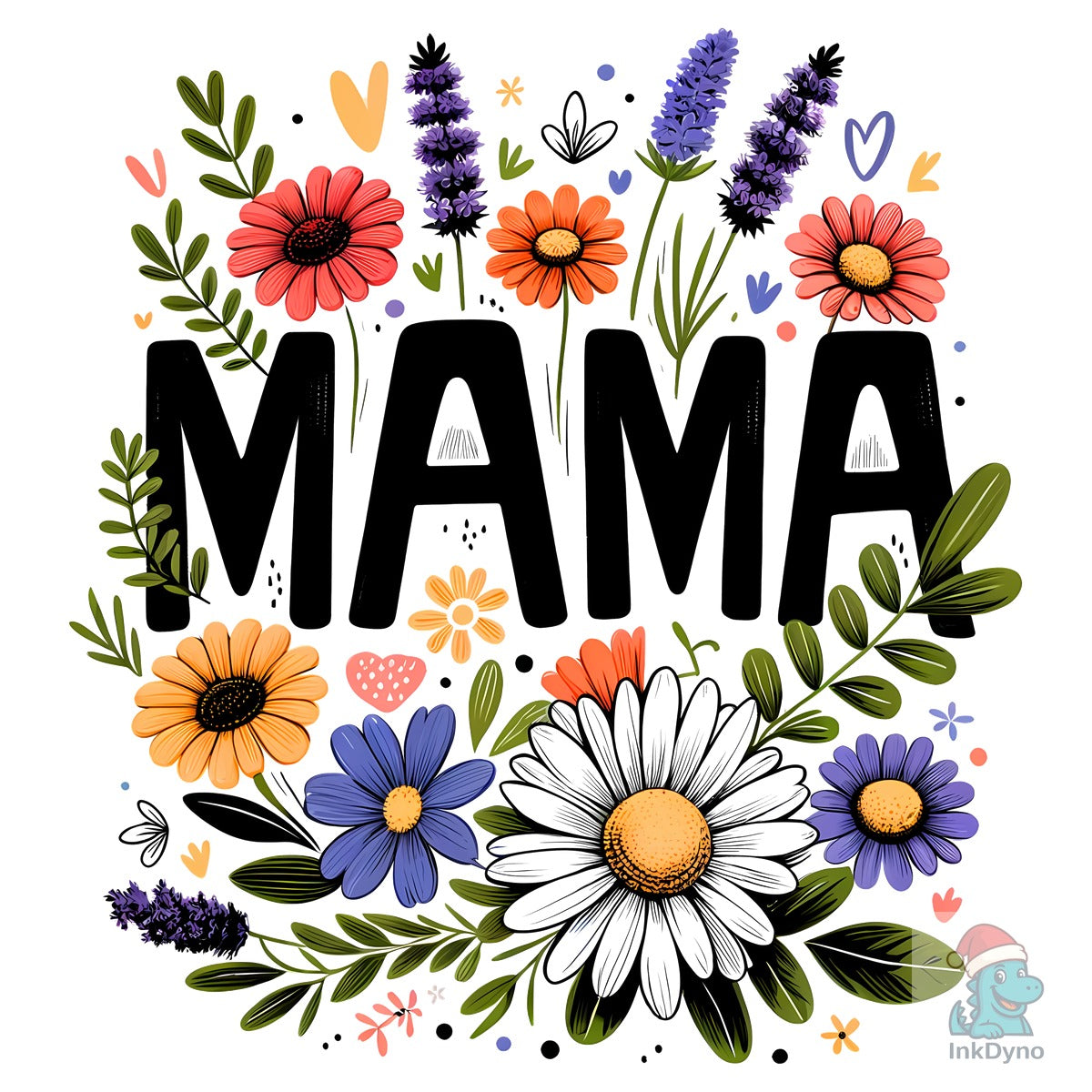 Mama Floral Mother's Day Heat-Press