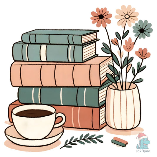Books Book Lovers Down - DTF Transfer