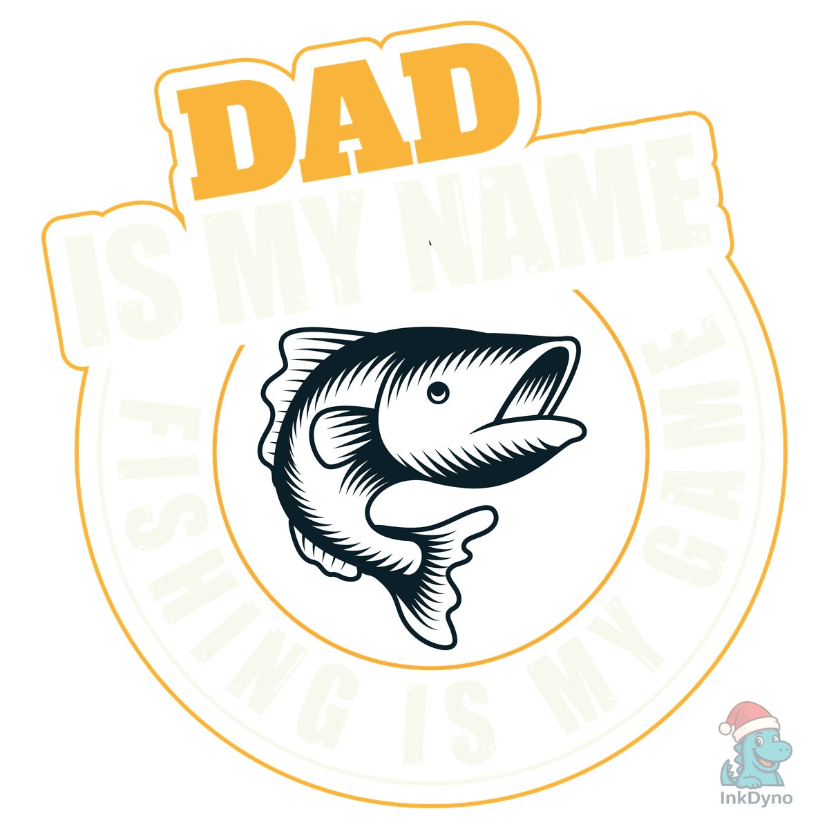 Fathers Day Fishing Dad Tshirt Design