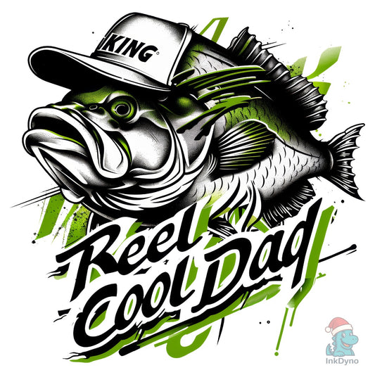 Reel Cool Dad Bass Fishing - DTF Transfer