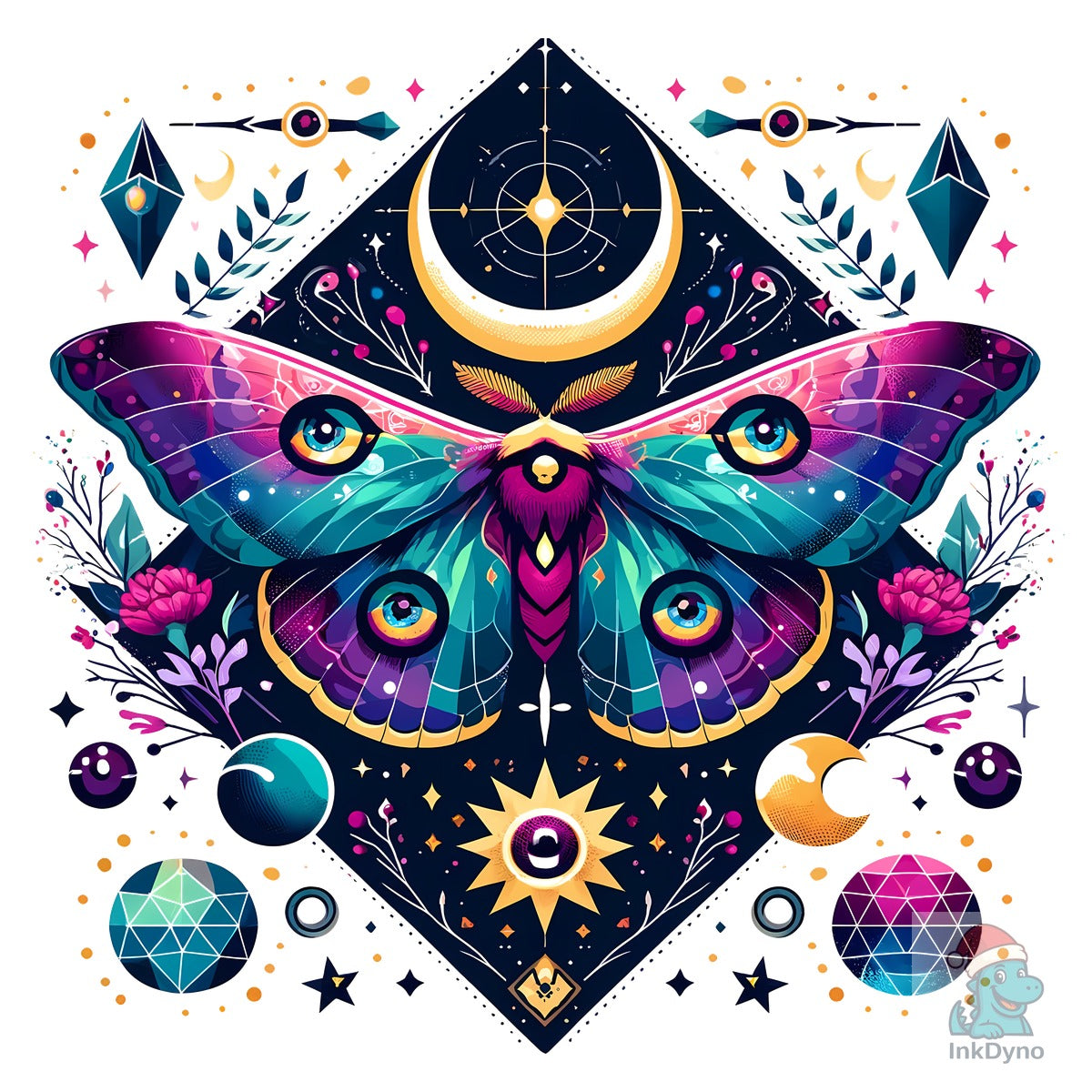 Luna Moth Moon Phases