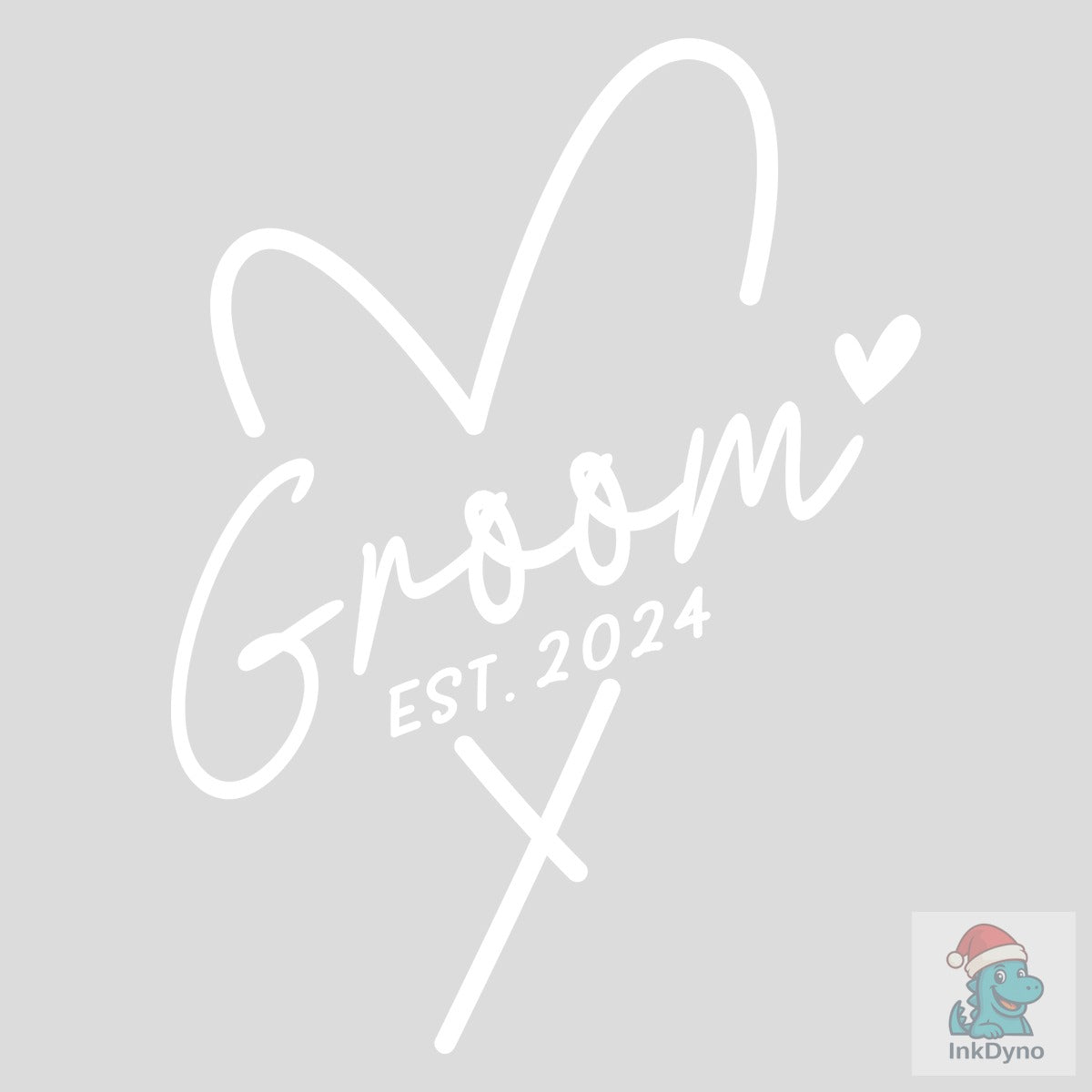 Groom & Bride Heart EST. 2024