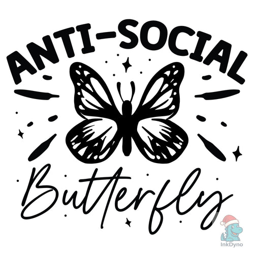 Anti-Social Butterfly - DTF Transfer