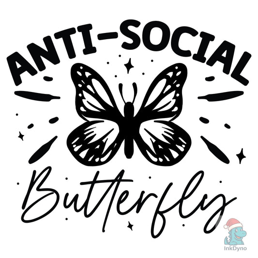 Anti-Social Butterfly - DTF Transfer