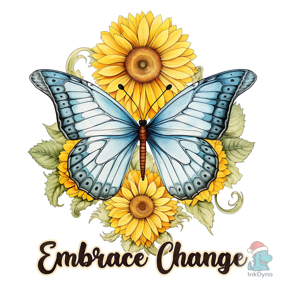 Graceful Butterfly on Sunflower