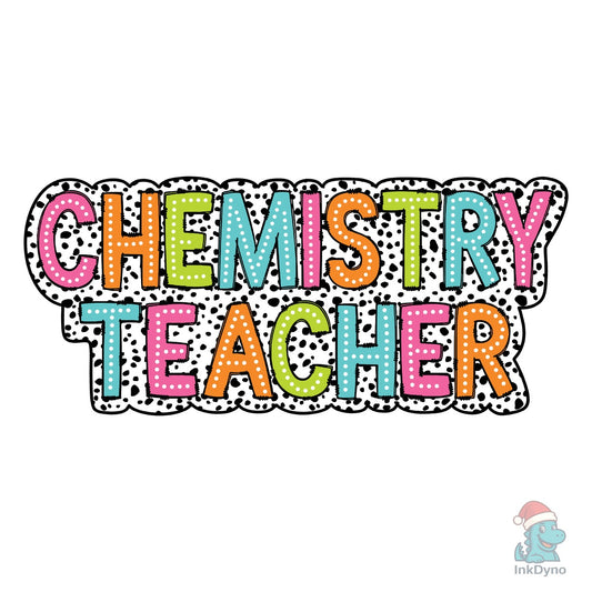 Chemistry Teacher Dalmatian Dots - DTF Transfer