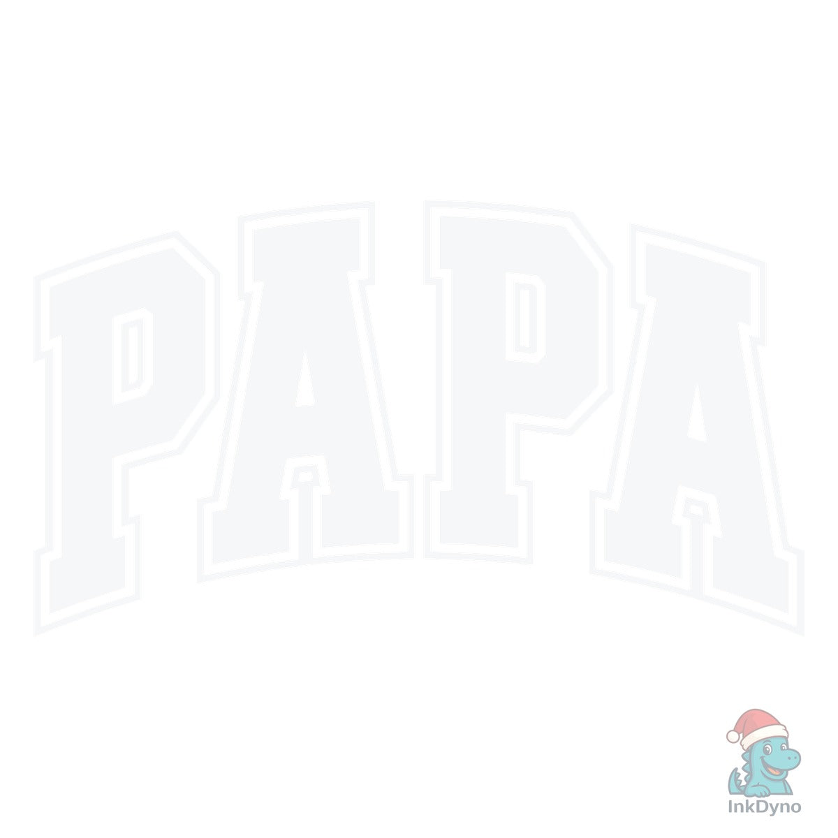 Papa Varsity Lettering