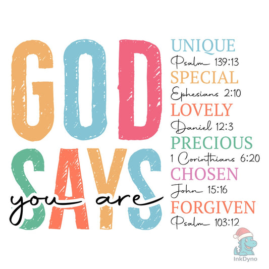 Elegant Boho Christian Bible Verse Heat - DTF Transfer