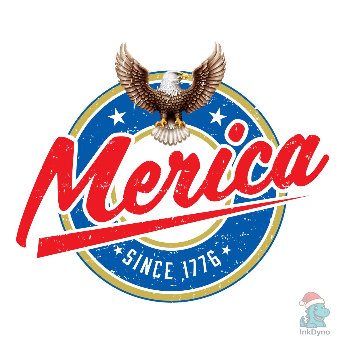 Merica Since 1776 Eagle Badge