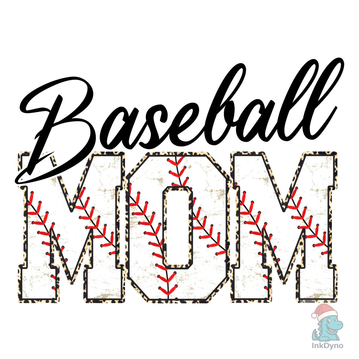 Baseball Mom Retro Leopard Mom