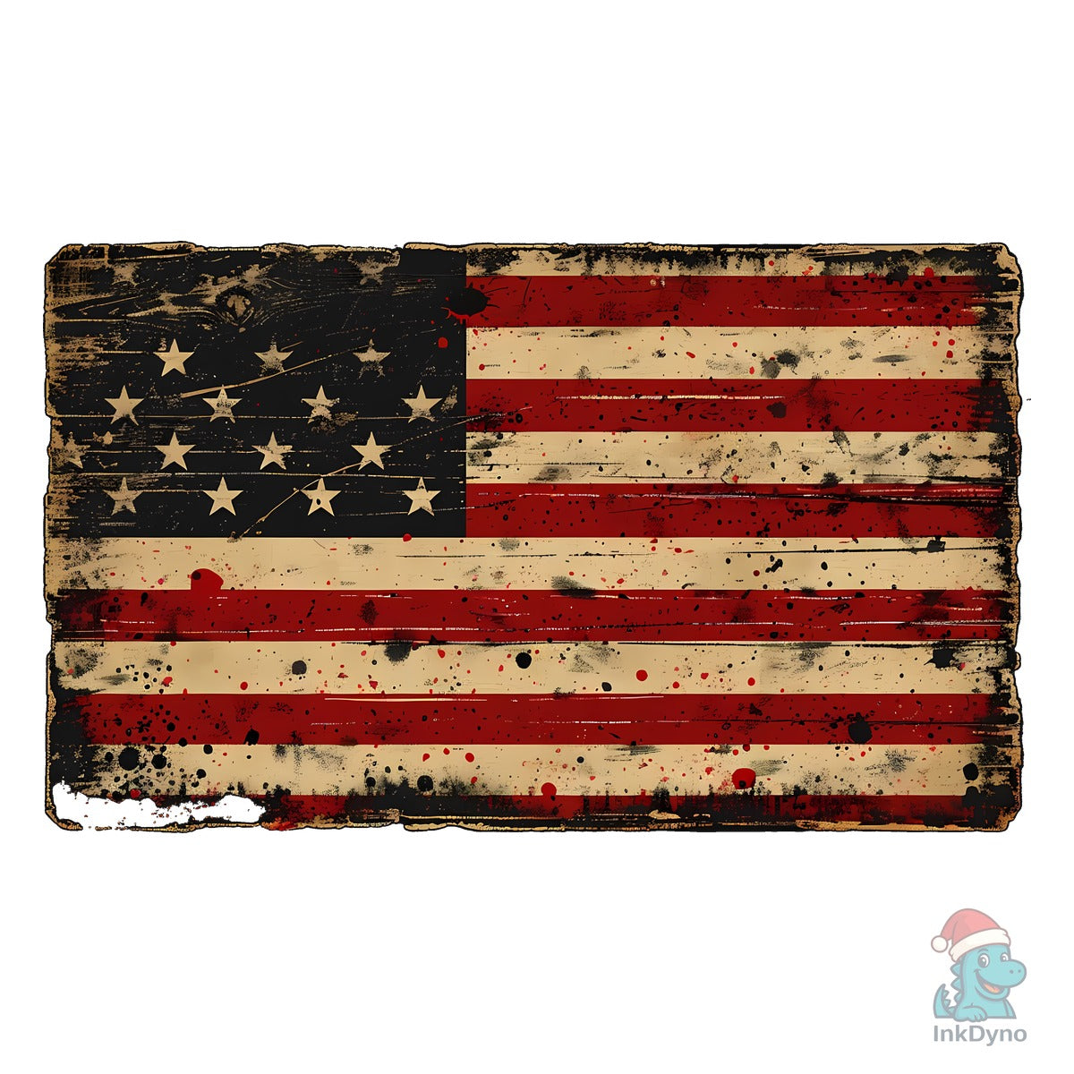 Distressed American Flag Grunge USA
