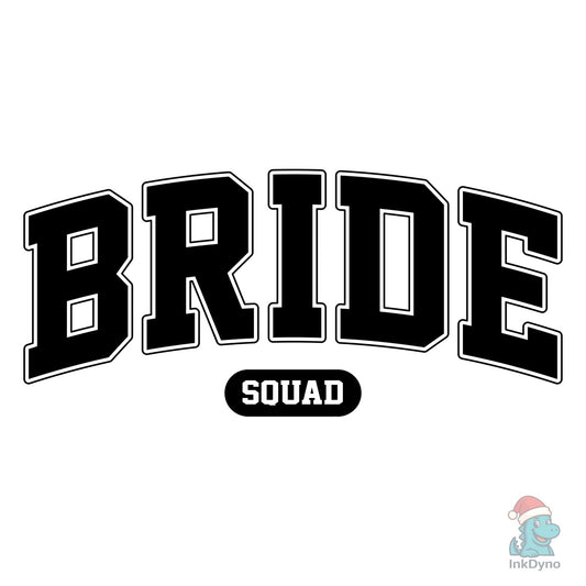 Bride Squad Retro Varsity - DTF Transfer