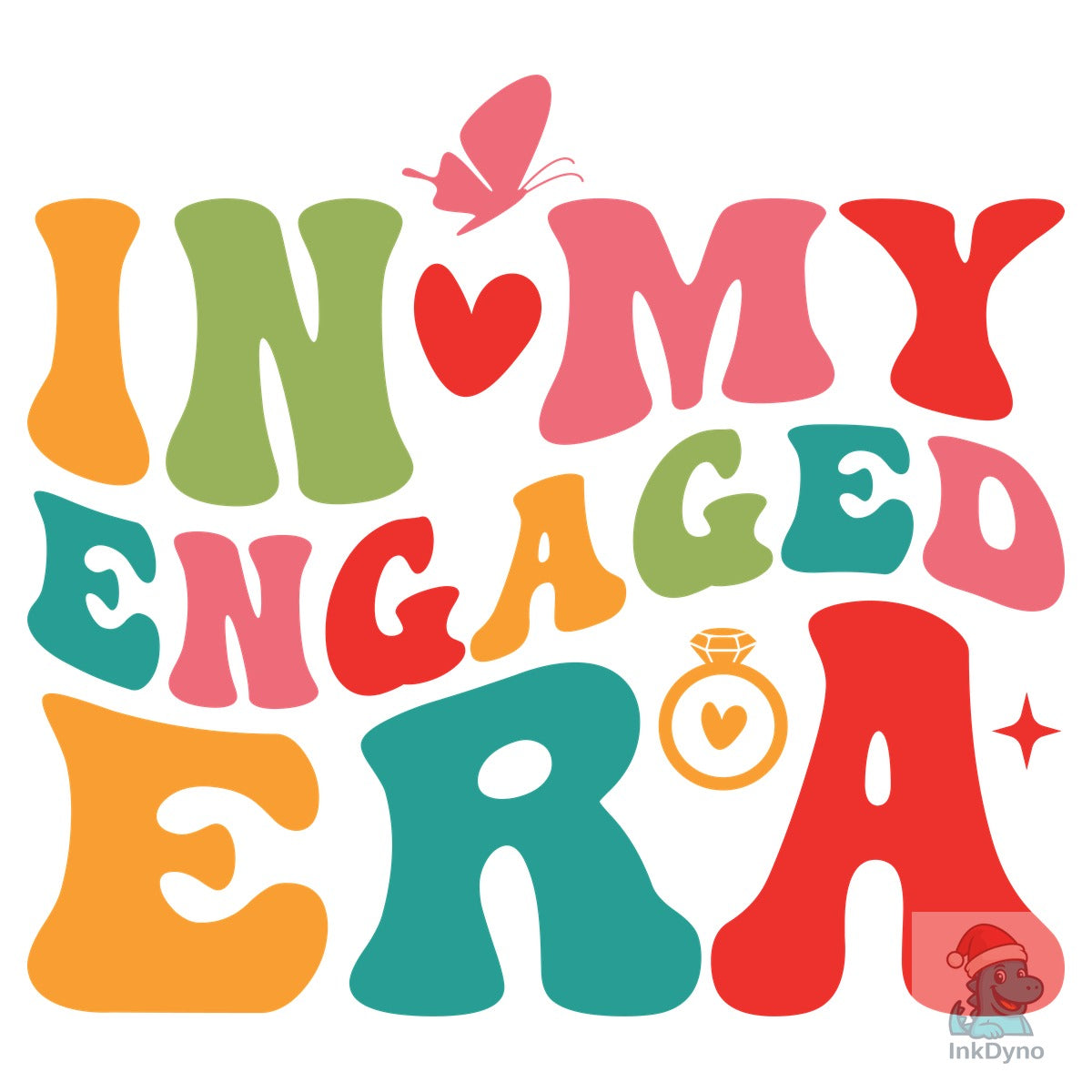 In My Engaged Era Retro T Shirt Design