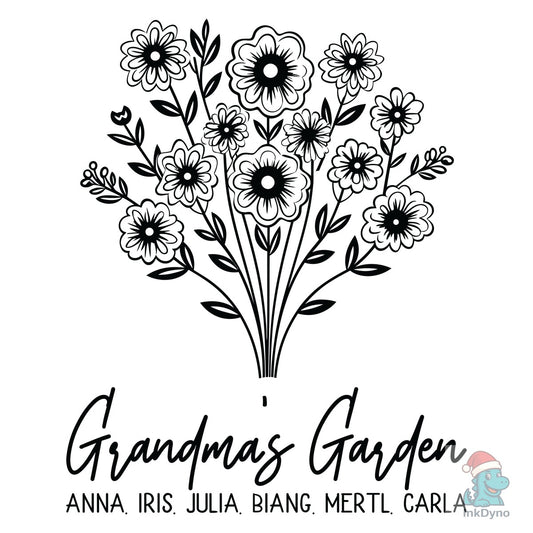 Personalized Grandma's Garden - DTF Transfer