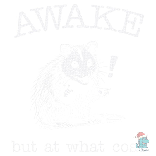 Awake but at What Cost Retro Possum - DTF Transfer