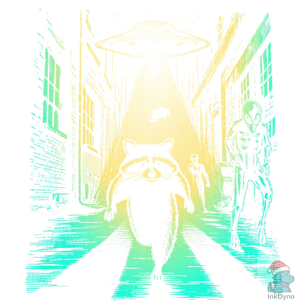 Raccoon Alley UFO Graphic