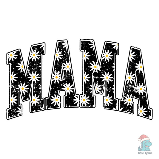 Floral Mama Daisy Spring Vibes Mom Life - DTF Transfer