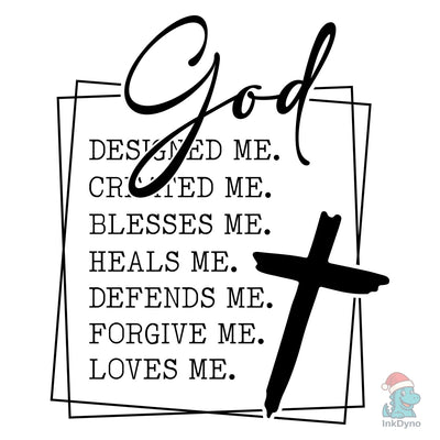God Faith Iron-On Design