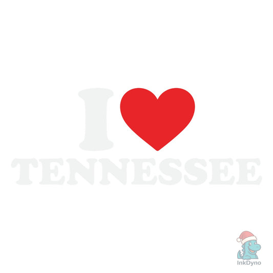 I Love Tennessee T-shirt - DTF Transfer