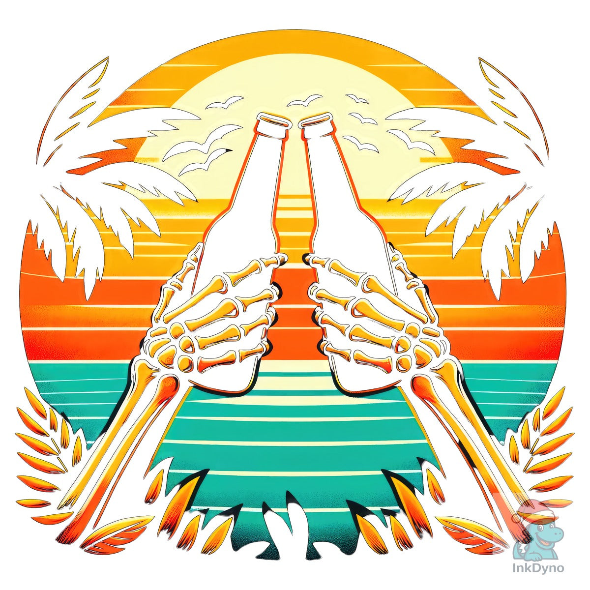 Skeleton Sublimation Retro Summer