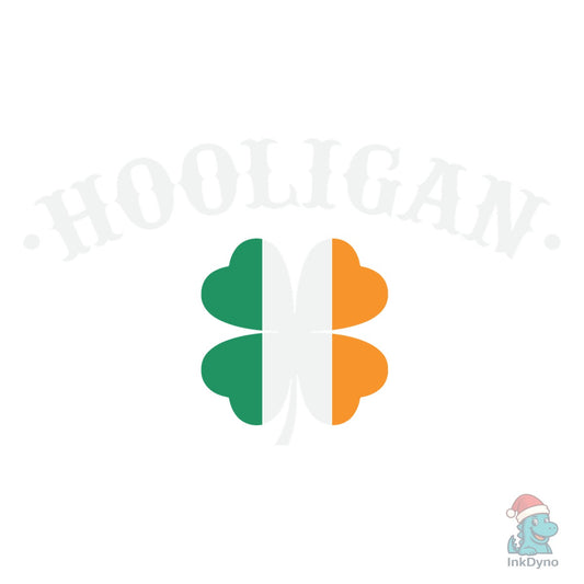 Hooligan St Patricks Day Irish Shamrock - DTF Transfer