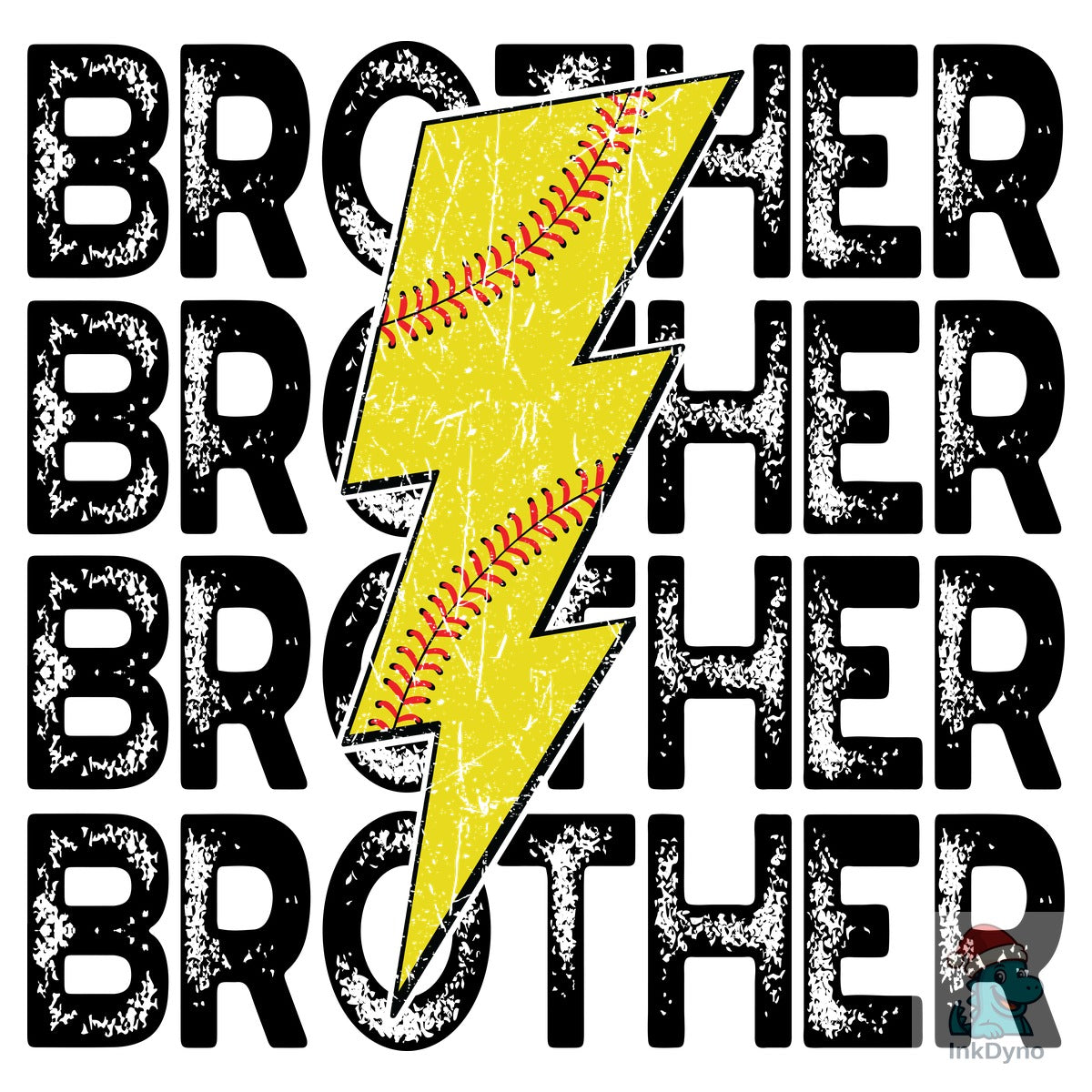 Softball Brother T-Ball Distressed