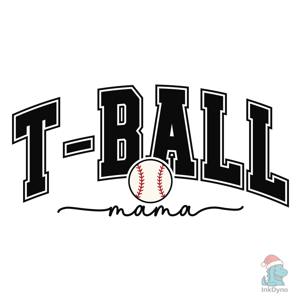 T-Ball Mama Baseball Mom Design