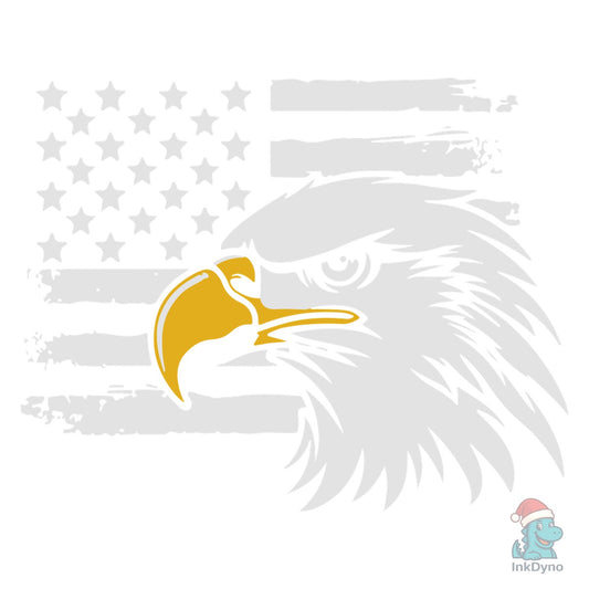 Eagle with American Flag USA - DTF Transfer