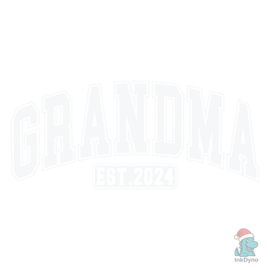Grandma Est 2024 Varsity Design - DTF Transfer