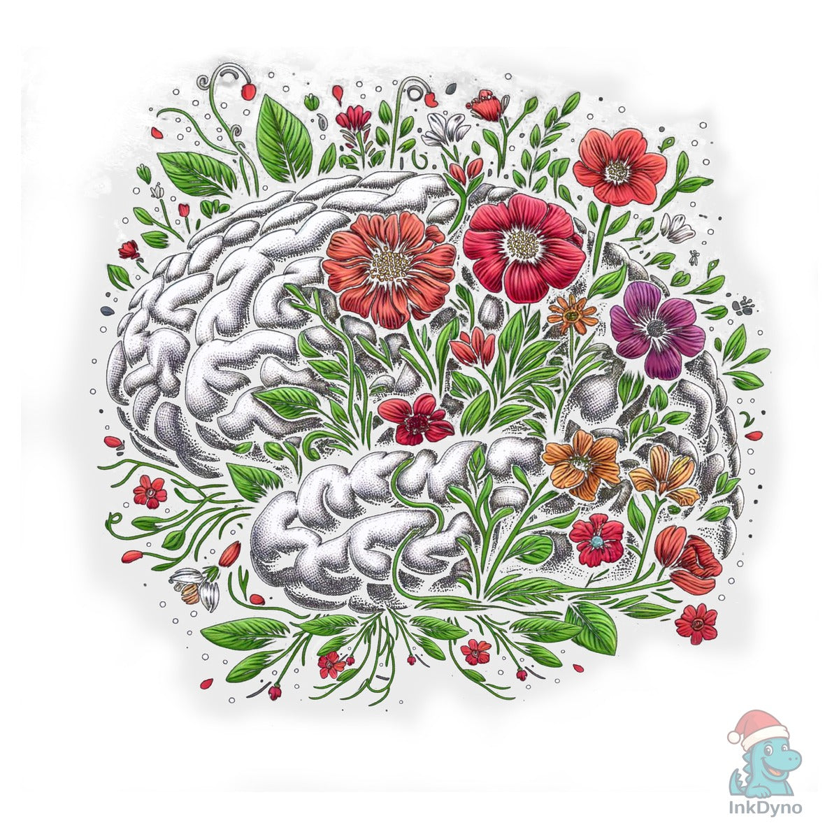 Mental Health Brain Plants Flowers