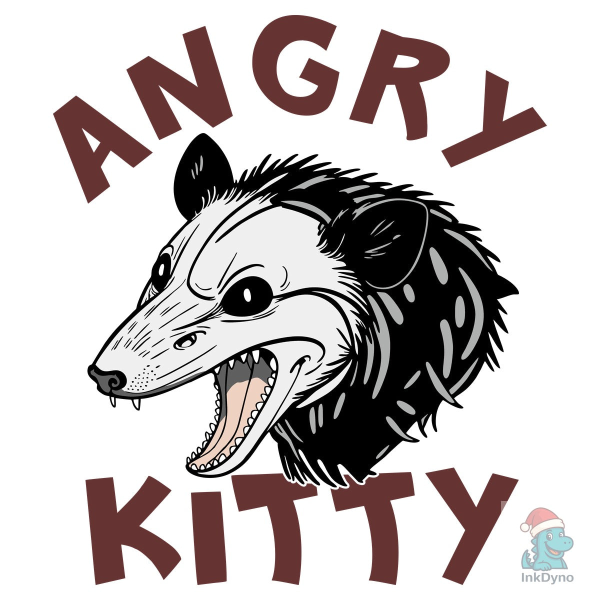 Angry Kitty Sarcastic Possum Design