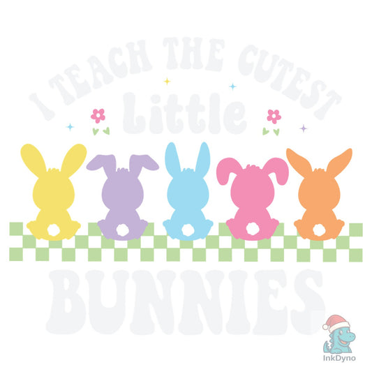 Easter Teacher Retro Bunny Gift - DTF Transfer